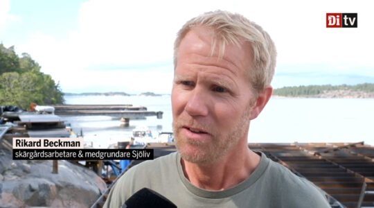 Skärgårdsarbetare Rikard Beckman i DiTV