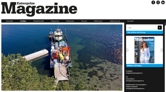Artikel i Enterprise Magazine